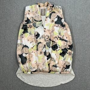 Anthropologie Dolan Floral Pia Crossover Top Women's X-Small Mixed Media Tank